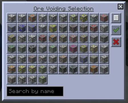 Void Miner Ore Filtering UI