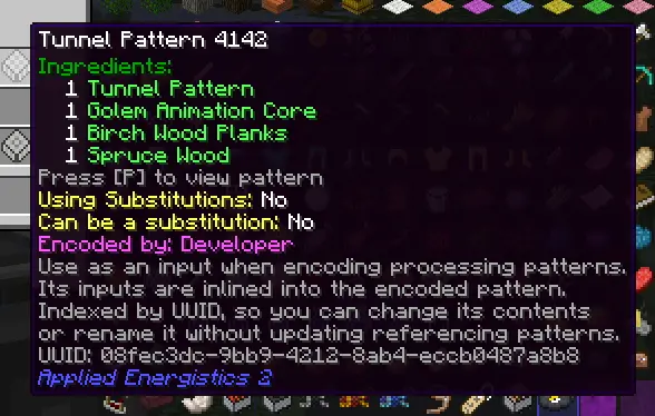 AE2 Tunnel Patterns
