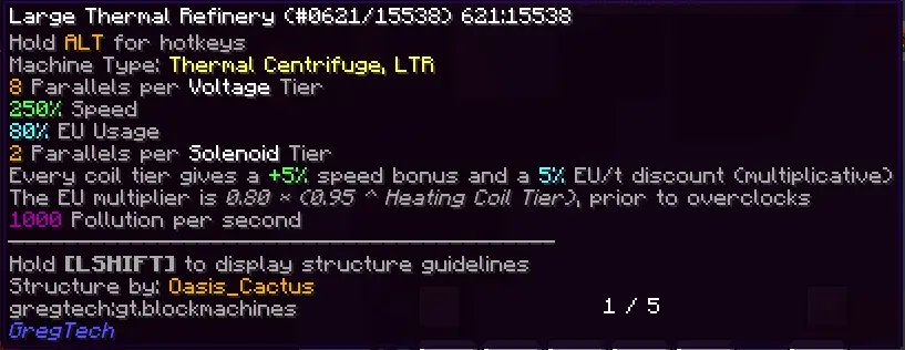 Large Thermal Refinery Structure Rework