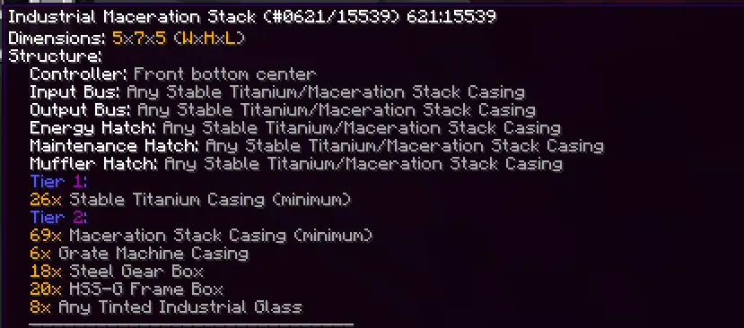 Industrial Maceration Stack Rework
