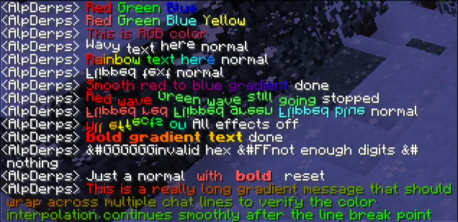 Every effect at once: RGB, gradients, rainbow, wave and bold